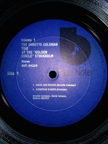 The Ornette Coleman Trio - At The "Golden Circle" Stockholm - Volume One | Blue Note (BLP 4224) - 2