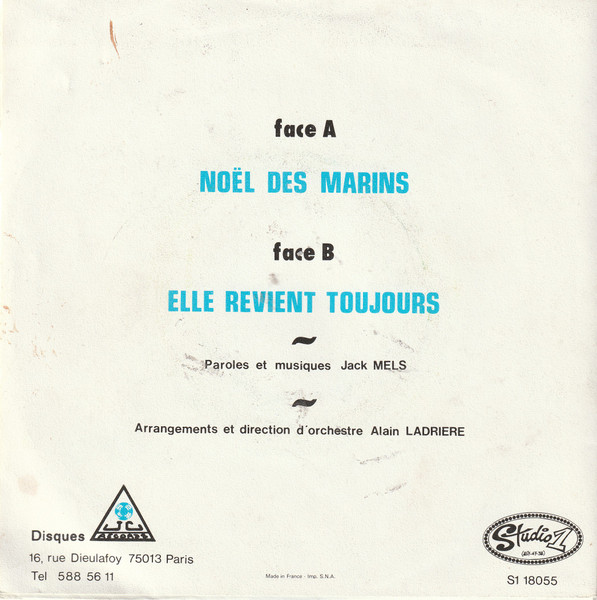 Betty Mars Et Jack Mels - Noël Des Marins | JC Records (S1 18055) - 2