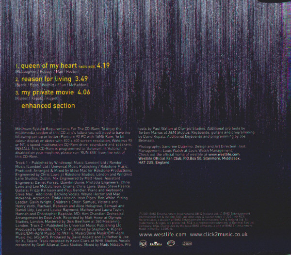 Westlife - Queen Of My Heart | RCA (74321 898762) - 4
