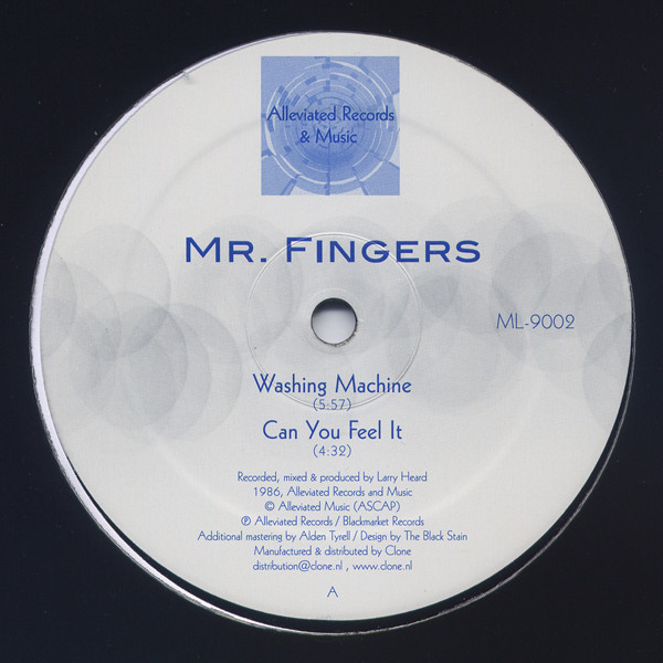 Mr. Fingers - Washing Machine / Can You Feel It | Alleviated Records (ML-9002) - main