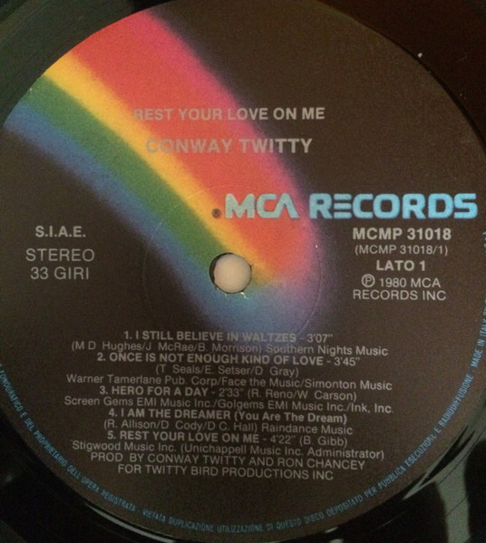 Conway Twitty - Rest Your Love On Me | MCA Records (MCMP 31018) - 3 Conway Twitty - Rest Your Love On Me | MCA Records (MCMP 31018) - 3
