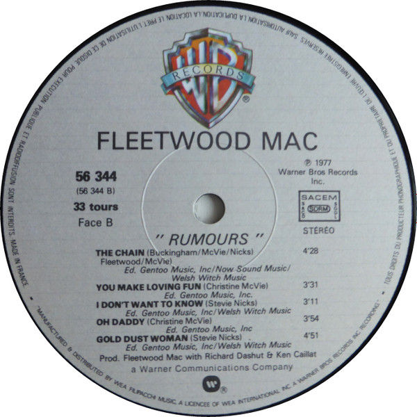 Fleetwood Mac - Rumours | Warner Bros. Records (56344) - 4