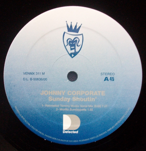 Johnny Corporate - Sunday Shoutin' | Vendetta Records (VENMX 311) - 3