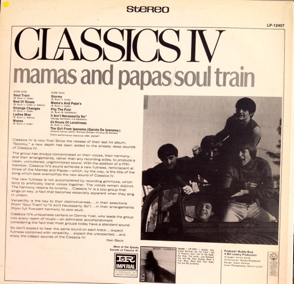 The Classics IV - Mamas And Papas/Soul Train | Imperial (LP-12407) - 2