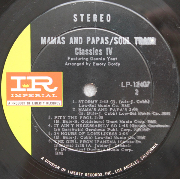 The Classics IV - Mamas And Papas/Soul Train | Imperial (LP-12407) - 3