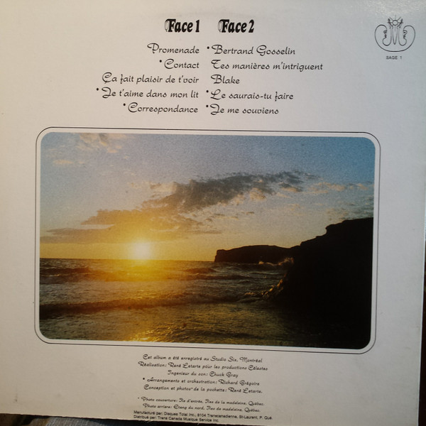 Jim Corcoran & Bertrand Gosselin - Ile D'entrée | Disques Total Inc. (SAGE -1) - 2 Jim Corcoran & Bertrand Gosselin - Ile D'entrée | Disques Total Inc. (SAGE -1) - 2