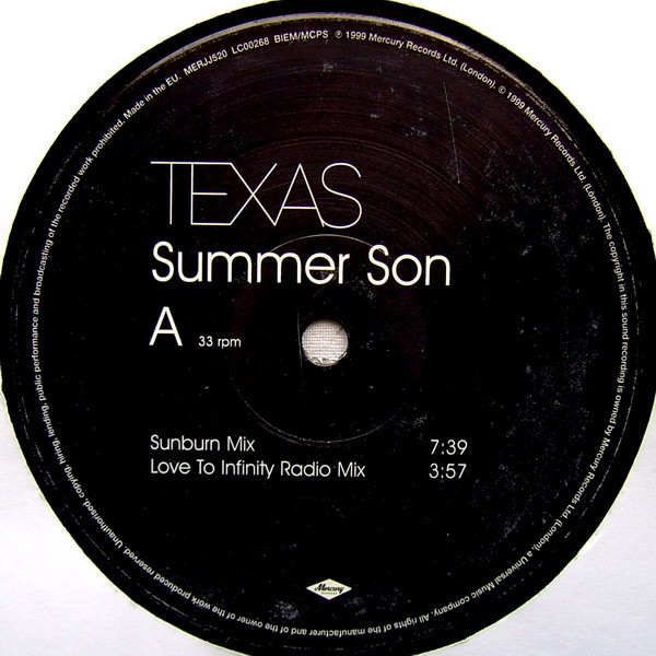Texas - Summer Son | Mercury (MERJJ520) - main
