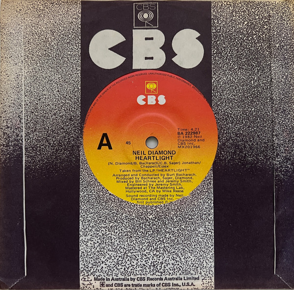 Neil Diamond - Heartlight | CBS (BA 222987) - 3