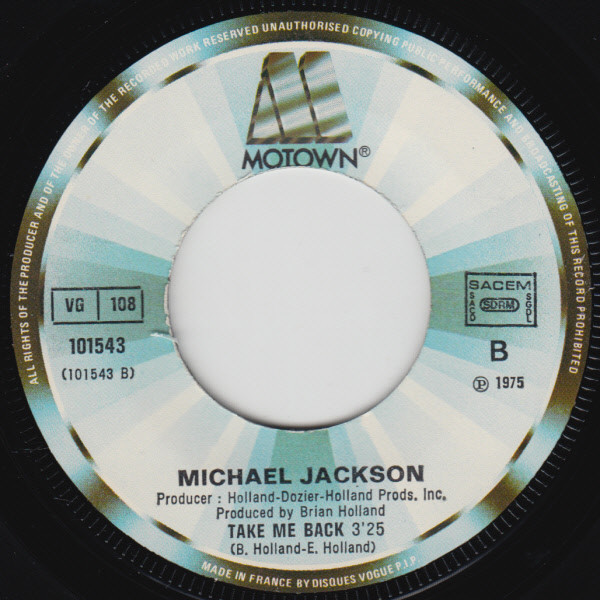 Michael Jackson - We're Almost There / Take Me Back | Motown (101543) - 4