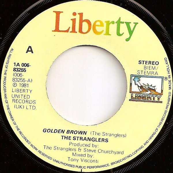 The Stranglers - Golden Brown | Liberty (1A 006-83255) - 3