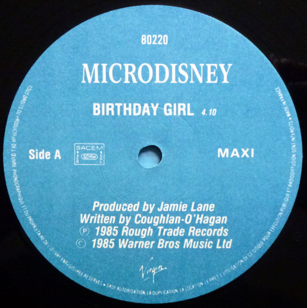 Microdisney - Birthday Girl | Virgin (80220) - 4 Microdisney - Birthday Girl | Virgin (80220) - 4