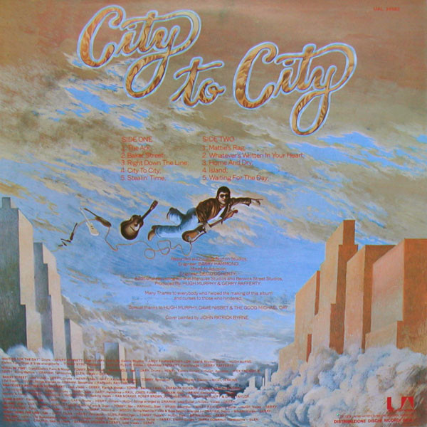 Gerry Rafferty - City To City | United Artists Records (UAL 24062) - main