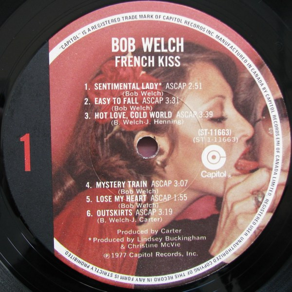 Bob Welch - French Kiss | Capitol Records (SW-11663) - 3 Bob Welch - French Kiss | Capitol Records (SW-11663) - 3