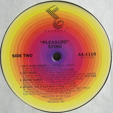 Sting - Pleasure | ABC Records (AA-1110) - 4 Sting - Pleasure | ABC Records (AA-1110) - 4