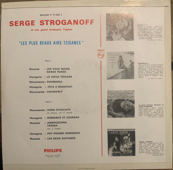 Serge Stroganoff - Les Plus Beaux Airs Tziganes | Philips (P 77.220 L) - 2 Serge Stroganoff - Les Plus Beaux Airs Tziganes | Philips (P 77.220 L) - 2