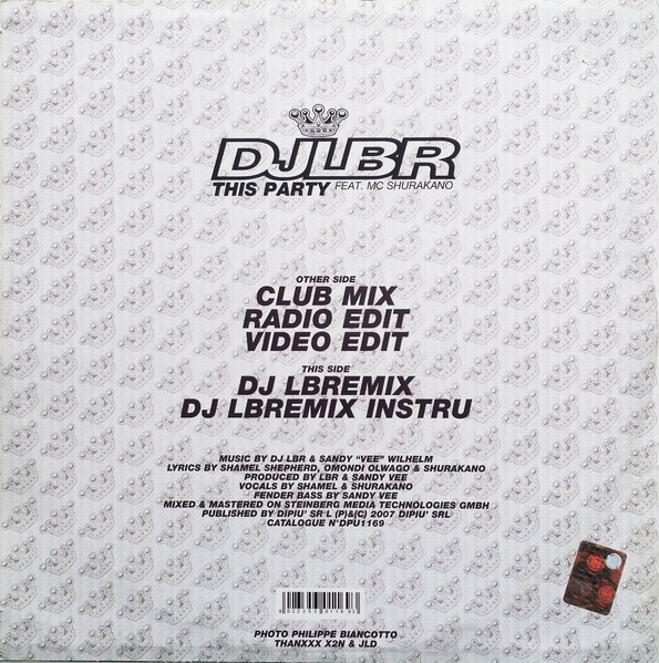 DJ LBR Feat. MC Shurakano - This Party | Dipiù (DPU1169) - 2 DJ LBR Feat. MC Shurakano - This Party | Dipiù (DPU1169) - 2