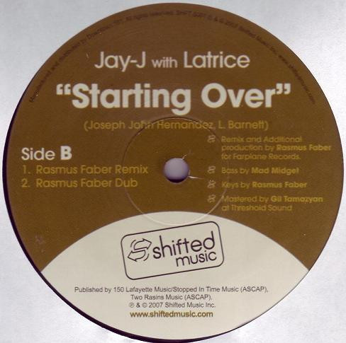 Jay-J With Latrice Barnett - Starting Over | Shifted Music (SHFT5001) - 3 Jay-J With Latrice Barnett - Starting Over | Shifted Music (SHFT5001) - 3