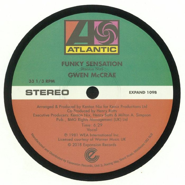 Gwen McCrae - Keep The Fire Burning / Funky Sensation | Expansion (EXPAND 109) - 2 Gwen McCrae - Keep The Fire Burning / Funky Sensation | Expansion (EXPAND 109) - 2