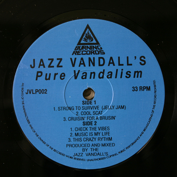 Jazz Vandall's - Pure Vandalism | Burning Records (JVLP002) - 4 Jazz Vandall's - Pure Vandalism | Burning Records (JVLP002) - 4