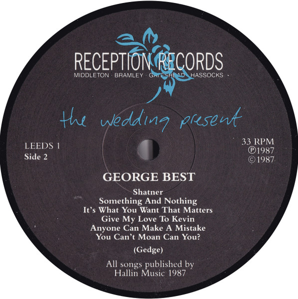 The Wedding Present - George Best | Reception (LEEDS 1) - 4 The Wedding Present - George Best | Reception (LEEDS 1) - 4