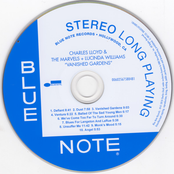 Charles Lloyd & The Marvels + Lucinda Williams - Vanished Gardens | Blue Note (00602567588481) - 3