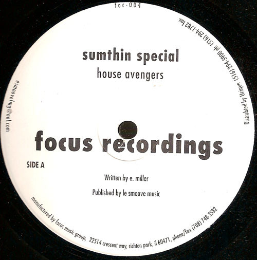 House Avengers - Sumthin Special | Focus Recordings (foc-004) - main