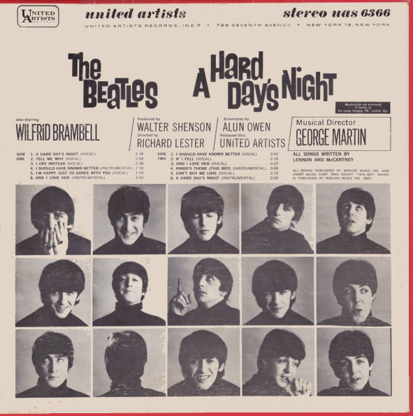 The Beatles - A Hard Day's Night (Original Motion Picture Sound Track) | United Artists Records (UAS 6366) - 2 The Beatles - A Hard Day's Night (Original Motion Picture Sound Track) | United Artists Records (UAS 6366) - 2