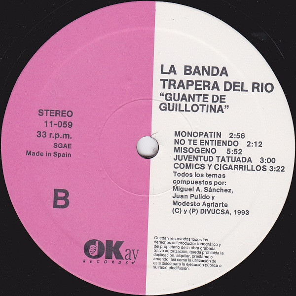 La Banda Trapera Del Rio - Guante De Guillotina | Okay Records (11-059/T-C3) - 4 La Banda Trapera Del Rio - Guante De Guillotina | Okay Records (11-059/T-C3) - 4
