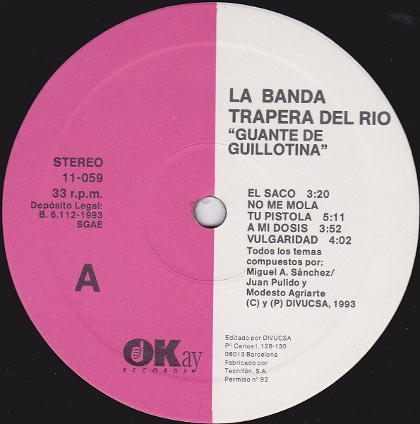 La Banda Trapera Del Rio - Guante De Guillotina | Okay Records (11-059/T-C3) - 3 La Banda Trapera Del Rio - Guante De Guillotina | Okay Records (11-059/T-C3) - 3