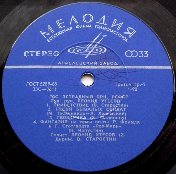 Государственный Эстрадный Оркестр РСФСР - RSFSR Variety Orchestra | Мелодия (С-0611-12) - 3 Государственный Эстрадный Оркестр РСФСР - RSFSR Variety Orchestra | Мелодия (С-0611-12) - 3