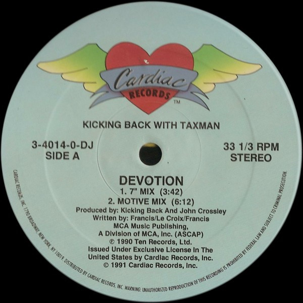 Kicking Back With Taxman - Devotion | Cardiac Records (3-4014-0-DJ) - main
