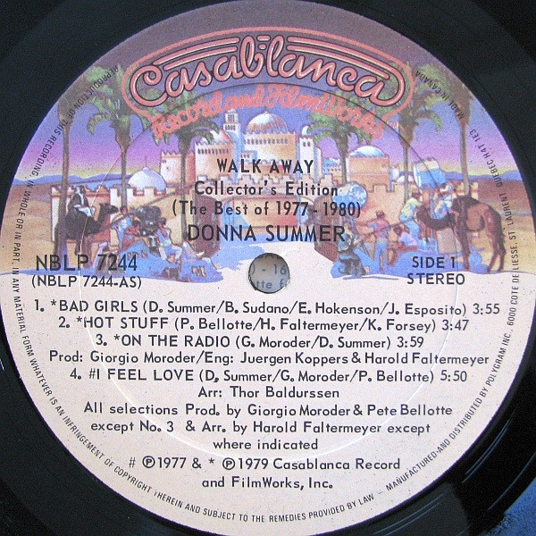 Donna Summer - Walk Away Collector's Edition (The Best Of 1977-1980) | Casablanca (NBLP 7244) - 3 Donna Summer - Walk Away Collector's Edition (The Best Of 1977-1980) | Casablanca (NBLP 7244) - 3