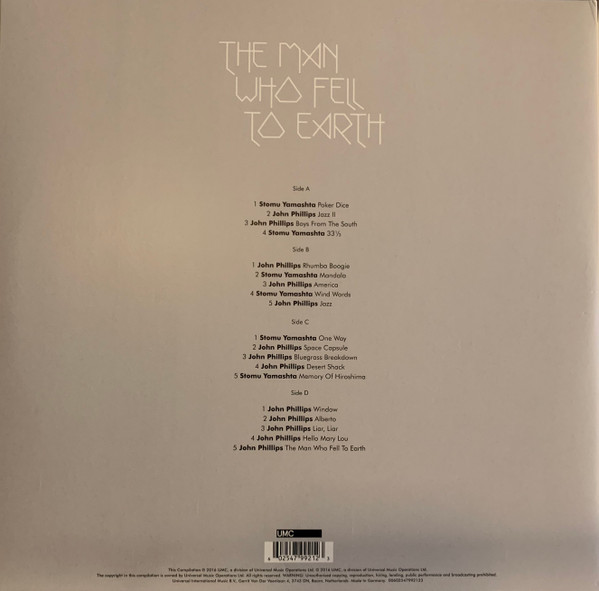 Various - The Man Who Fell To Earth LP | UMC (479 921-2) - 3 Various - The Man Who Fell To Earth LP | UMC (479 921-2) - 3