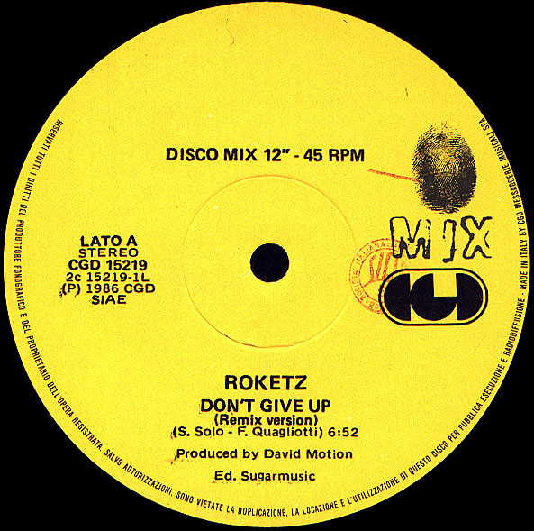 Rockets - Don't Give Up | CGD (CGD 15219) - main Rockets - Don't Give Up | CGD (CGD 15219) - main