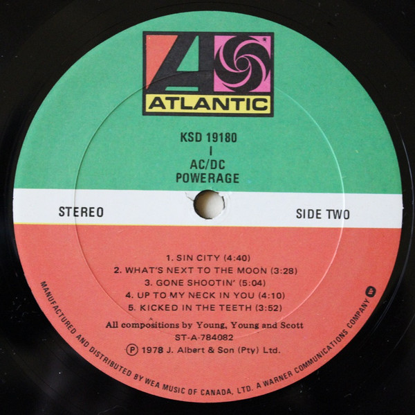 AC/DC - Powerage | Atlantic (KSD 19180) - 4