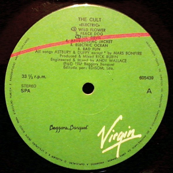 The Cult - Electric | Virgin (605439) - 2