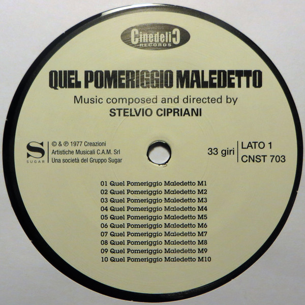 Stelvio Cipriani - Quel Pomeriggio Maledetto | Cinedelic Records (CNST 703) - 3