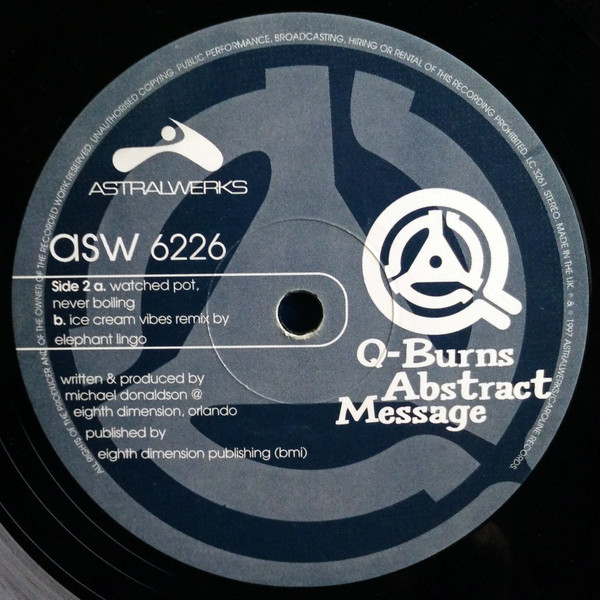 Q-Burns Abstract Message - Touchin' On Something | Astralwerks (ASW 6226) - 4 Q-Burns Abstract Message - Touchin' On Something | Astralwerks (ASW 6226) - 4