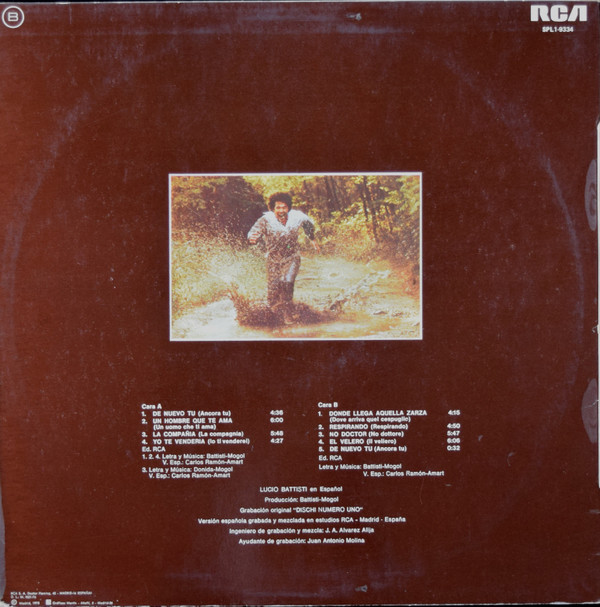 Lucio Battisti - Lucio Battisti, La Batteria, Il Contrabbasso, Eccetera En Español | RCA Victor (SPL1-9334) - 2 Lucio Battisti - Lucio Battisti, La Batteria, Il Contrabbasso, Eccetera En Español | RCA Victor (SPL1-9334) - 2
