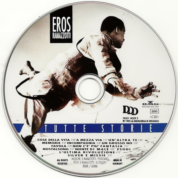 Eros Ramazzotti - Tutte Storie | DDD (74321 14329 2) - 3