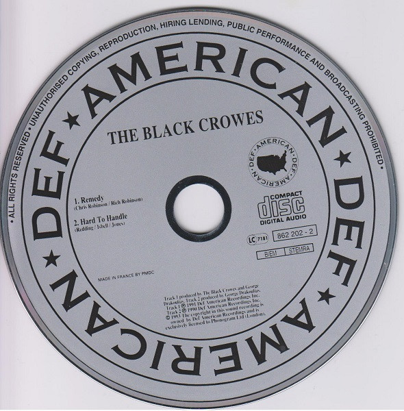 The Black Crowes - Remedy | Def American Recordings (862 202 2) - 3 The Black Crowes - Remedy | Def American Recordings (862 202 2) - 3
