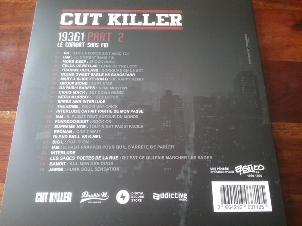 Cut Killer - 19361 Part 2 - Le Combat Sans Fin (Edition limitée) | Double H Mixtapes (none) - 2