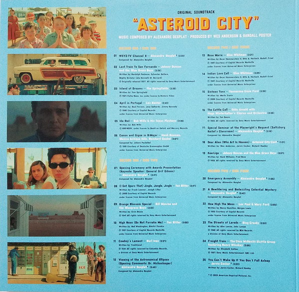 Various - "Asteroid City" Original Soundtrack (A Film By Wes Anderson) | ABKCO (2157-1) - 2