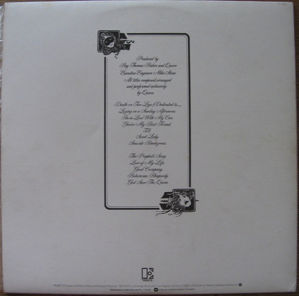 Queen - A Night At The Opera | Elektra (7E-1053) - 4 Queen - A Night At The Opera | Elektra (7E-1053) - 4