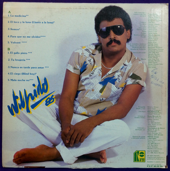 Wilfrido Vargas - La Medicina "Wilfrido 86" | Karen Records (KLP 95) - 2