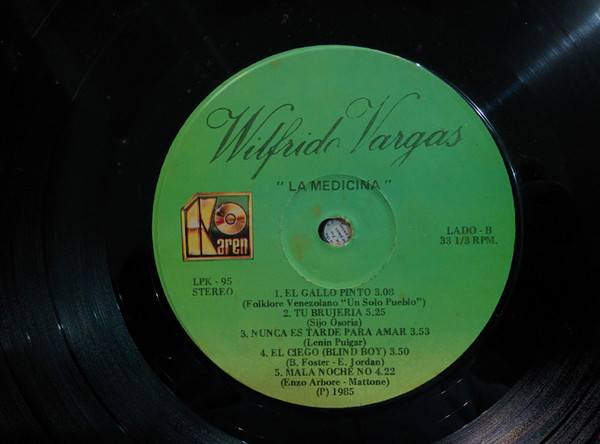 Wilfrido Vargas - La Medicina "Wilfrido 86" | Karen Records (KLP 95) - 4