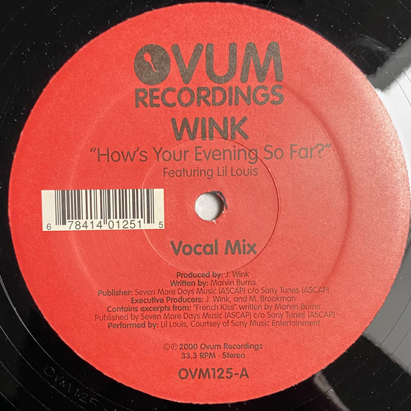 Josh Wink Featuring Lil' Louis - How's Your Evening So Far? | Ovum Recordings (OVM125) - main Josh Wink Featuring Lil' Louis - How's Your Evening So Far? | Ovum Recordings (OVM125) - main