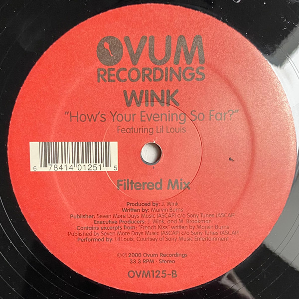 Josh Wink Featuring Lil' Louis - How's Your Evening So Far? | Ovum Recordings (OVM125) - 2 Josh Wink Featuring Lil' Louis - How's Your Evening So Far? | Ovum Recordings (OVM125) - 2