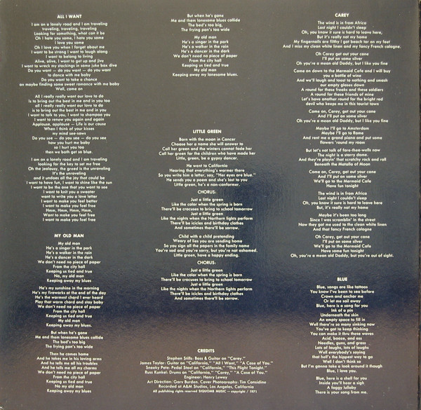 Joni Mitchell - Blue | Reprise Records (MS 2038) - 2 Joni Mitchell - Blue | Reprise Records (MS 2038) - 2