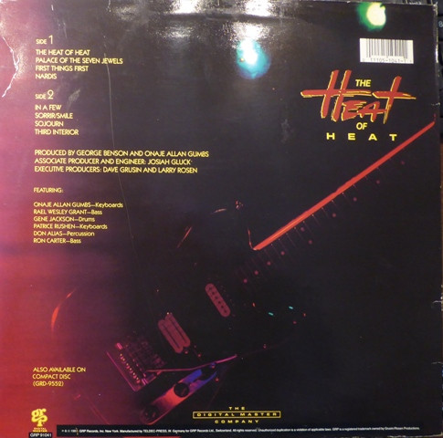 Kevin Eubanks - The Heat Of Heat | GRP (GRP 91041) - 2